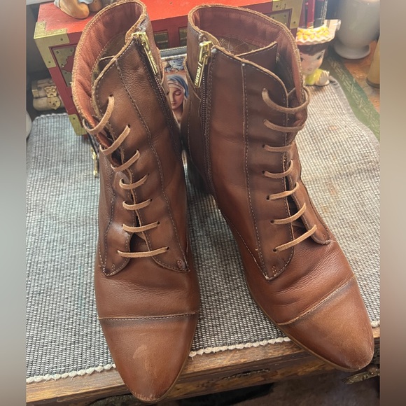 Pikolinos Brown Leather Ankle Boots - Picture 3 of 14